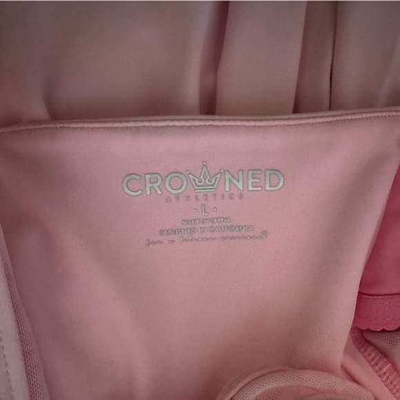 Crowned Athletics Pink Mermaid Princess Athletic Top Size Large - Picture 4 of 4